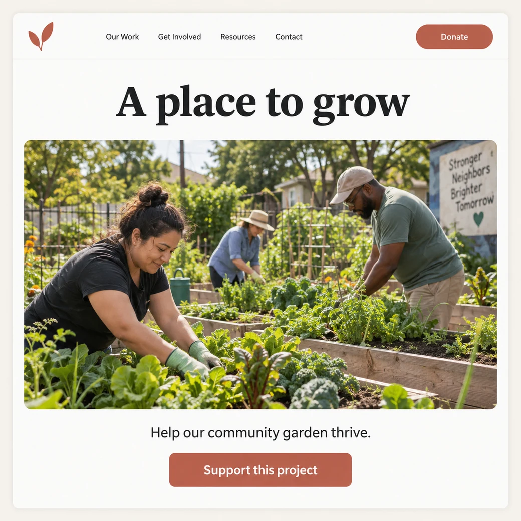 Illustrative example: community story.