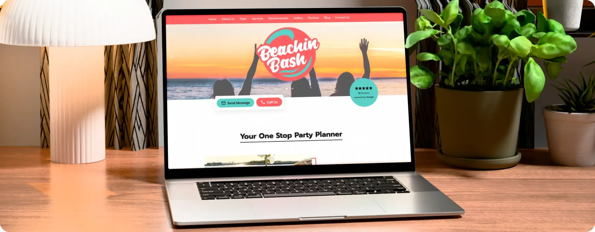 The Beachin Bash website