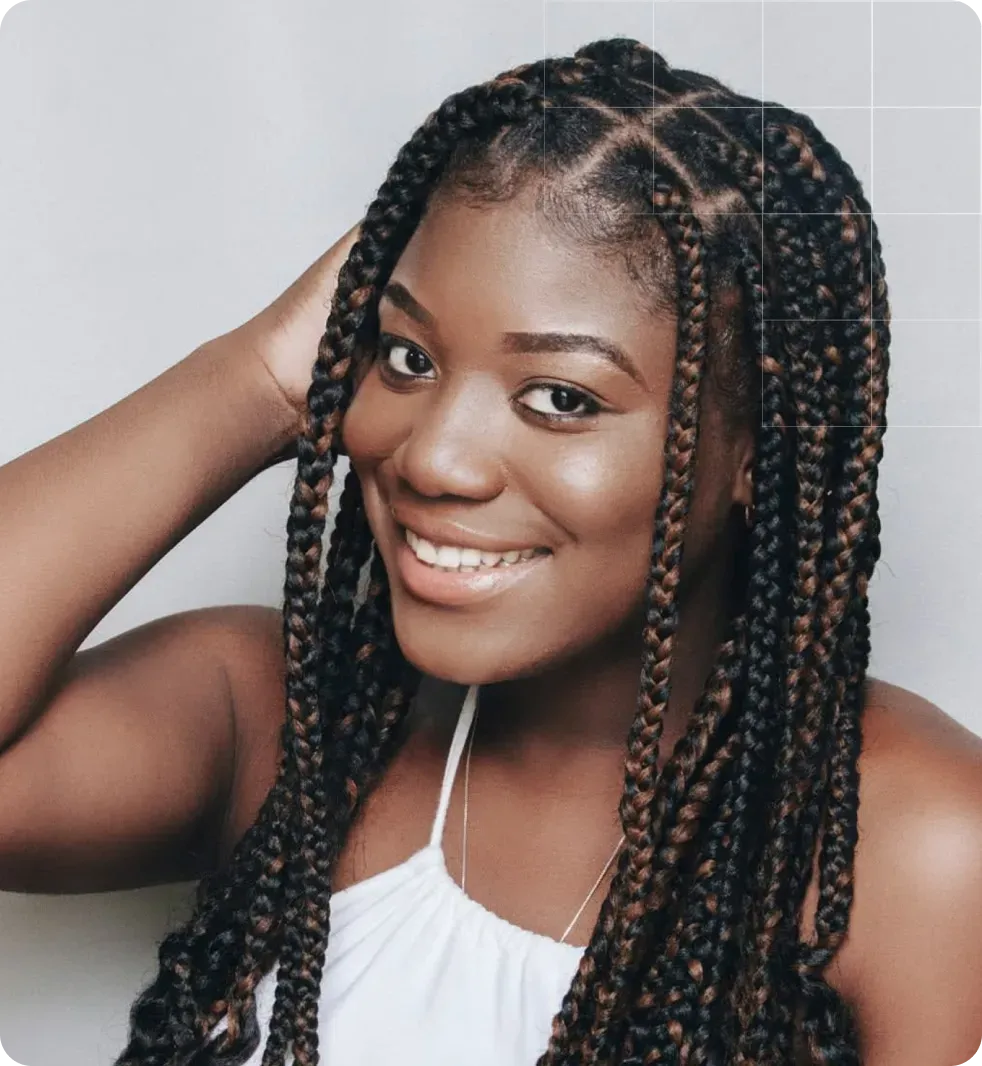 A braided style honoring African heritage