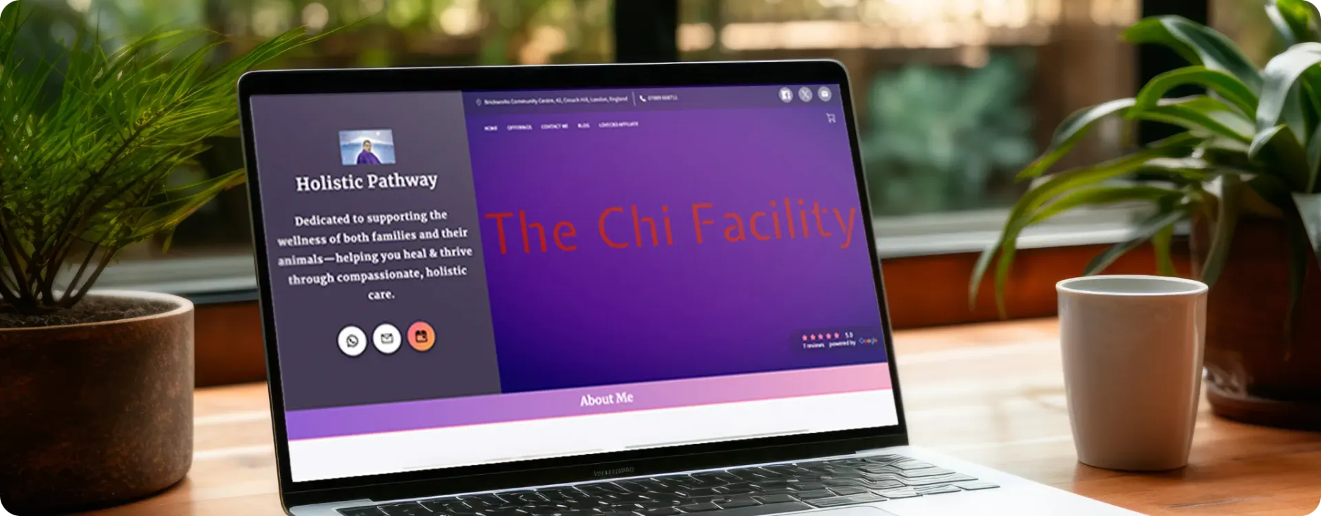 A remote energy healing session held over a video call