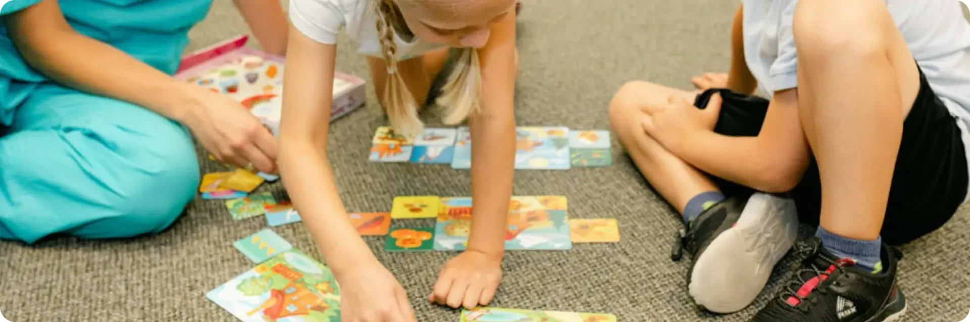 Child participating in play-based therapy session