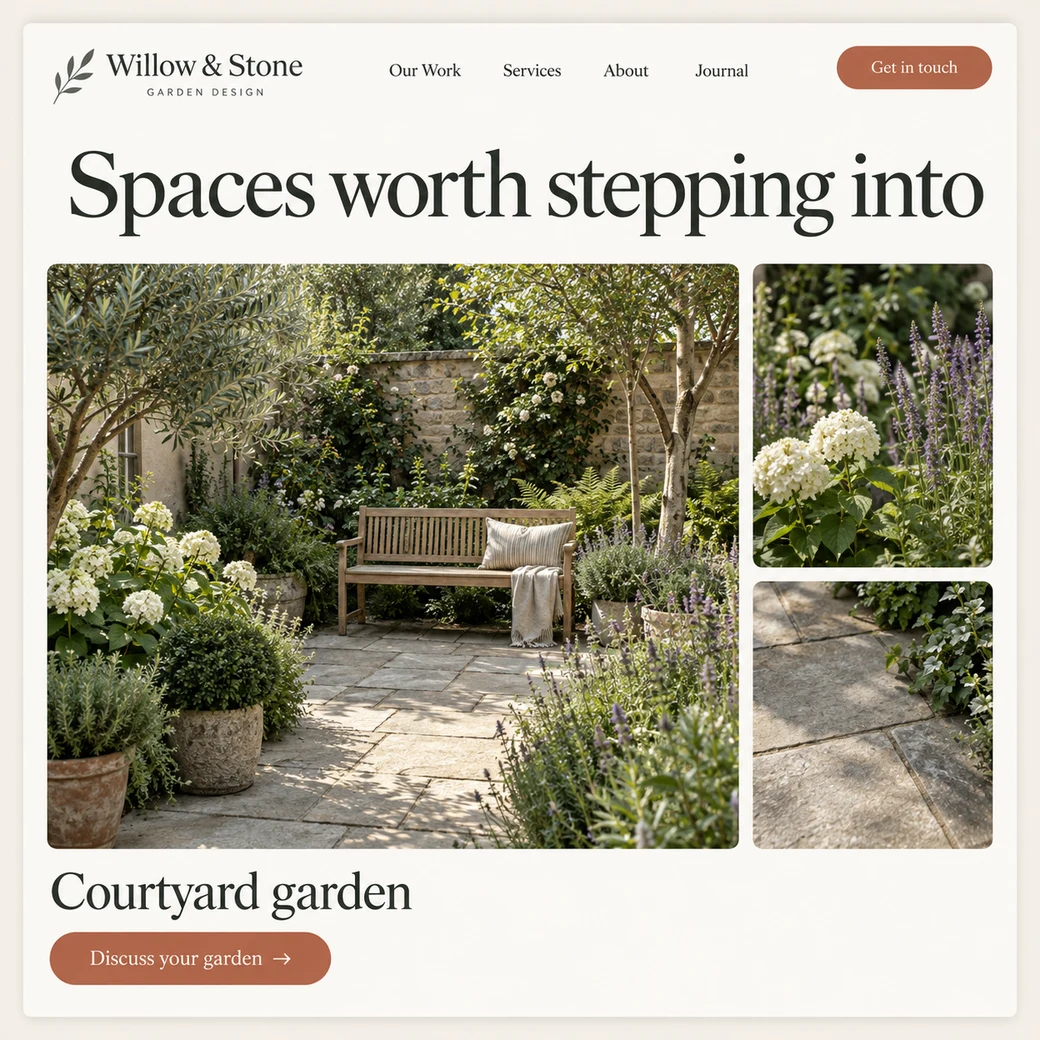 Illustrative example: garden portfolio.