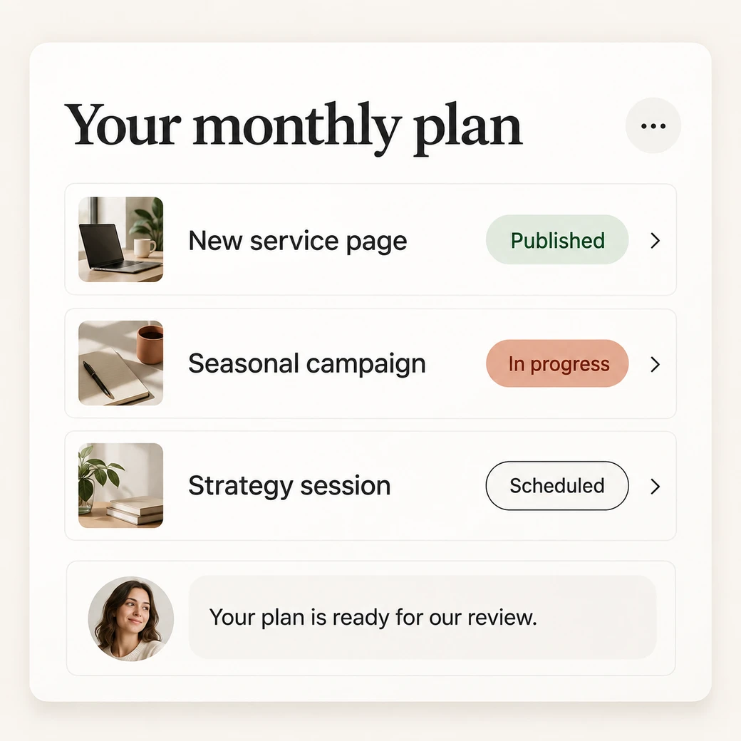 Illustrative example: growth team plan.