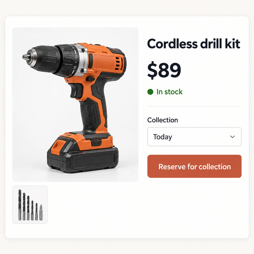 Illustrative example: hardware collection.