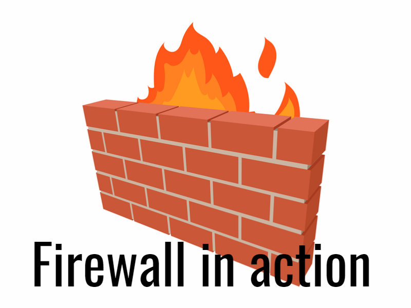 a wall stopping fire