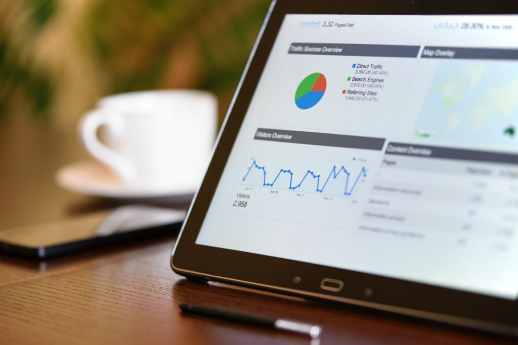 A laptop screen showing off website analytics.

Photo by PhotoMIX Company from Pexels