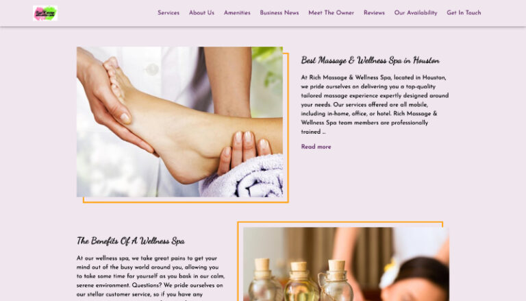 30 Best Examples Of Massage Websites Ueni Blog