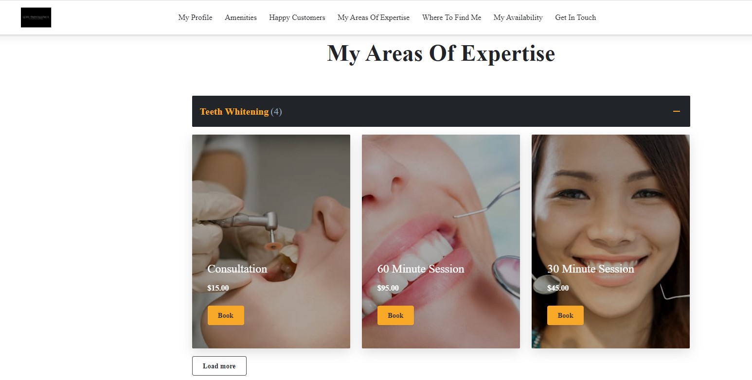 A dentist website created by UENI shows off thier 