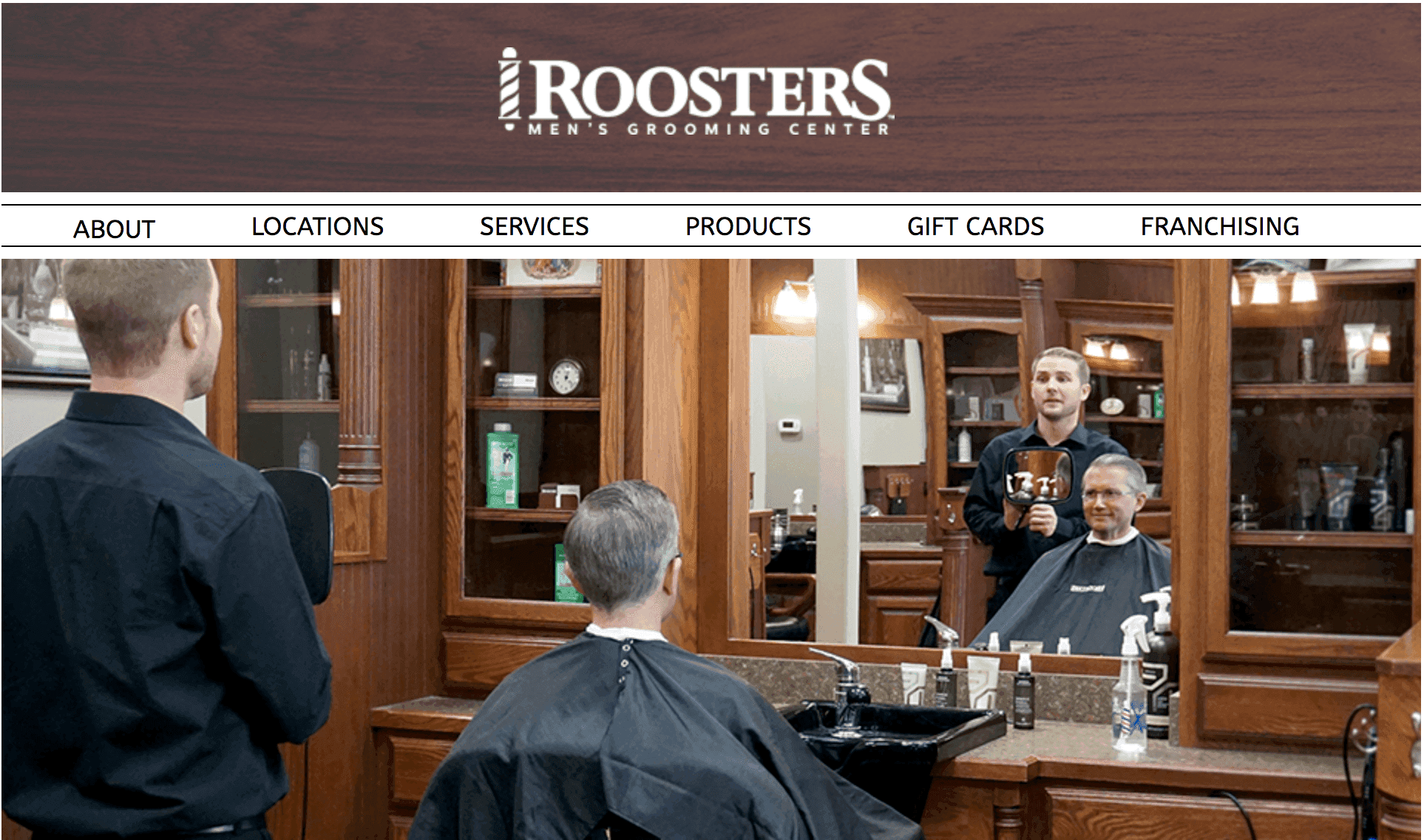 30 Excellent Examples of Barber Websites - UENI Blog - Roosters Men's Grooming Center Tampa Fl