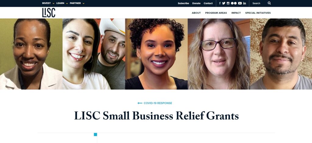 LISC Small Business Relief Grants