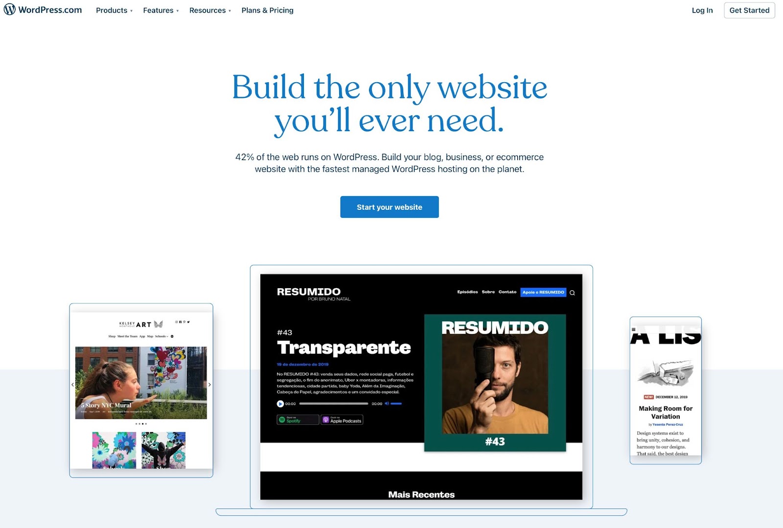 The WordPress Homepage