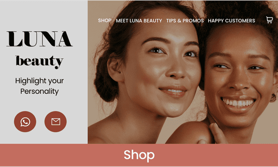 fashion store UENI example website